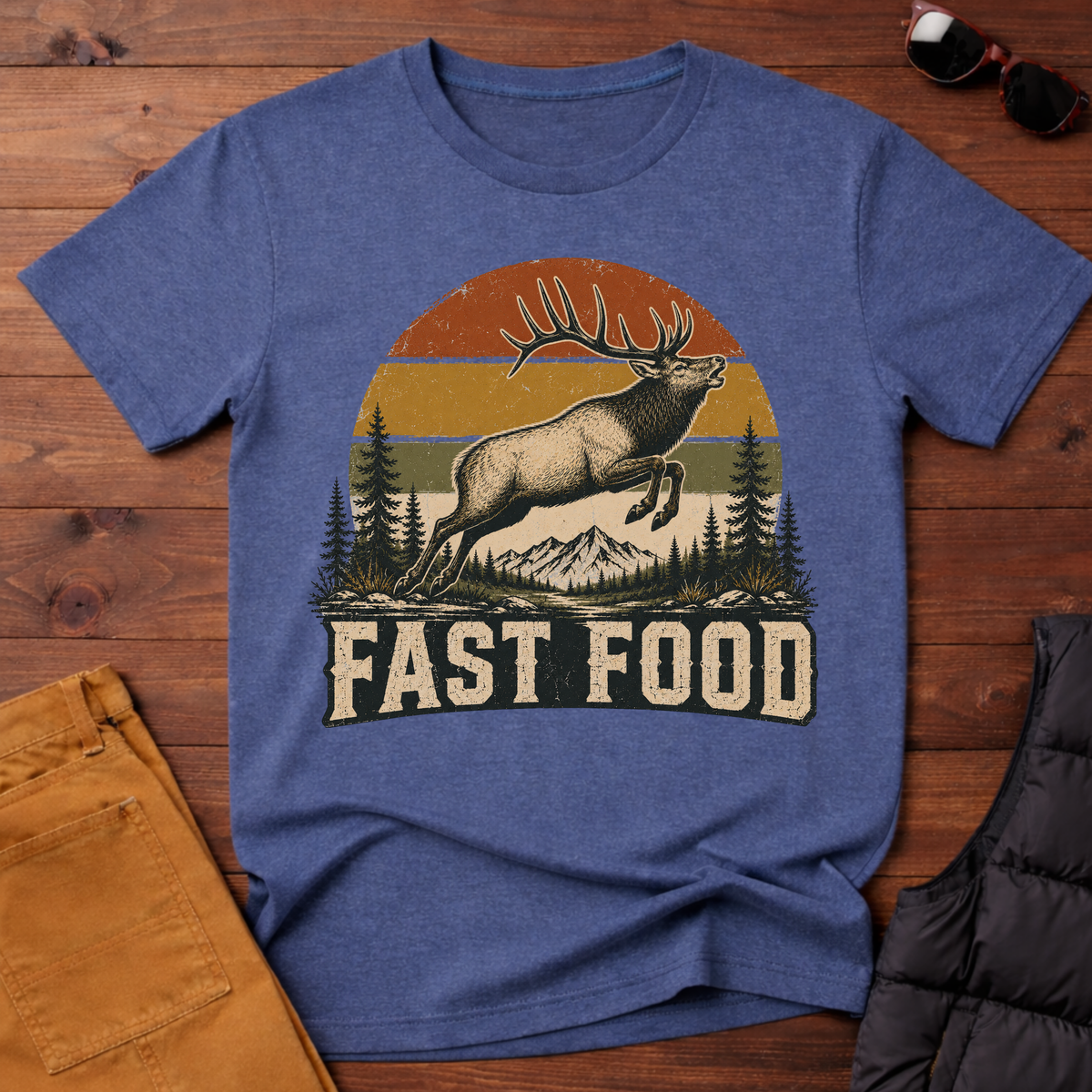 Fast Food Elk T-Shirt