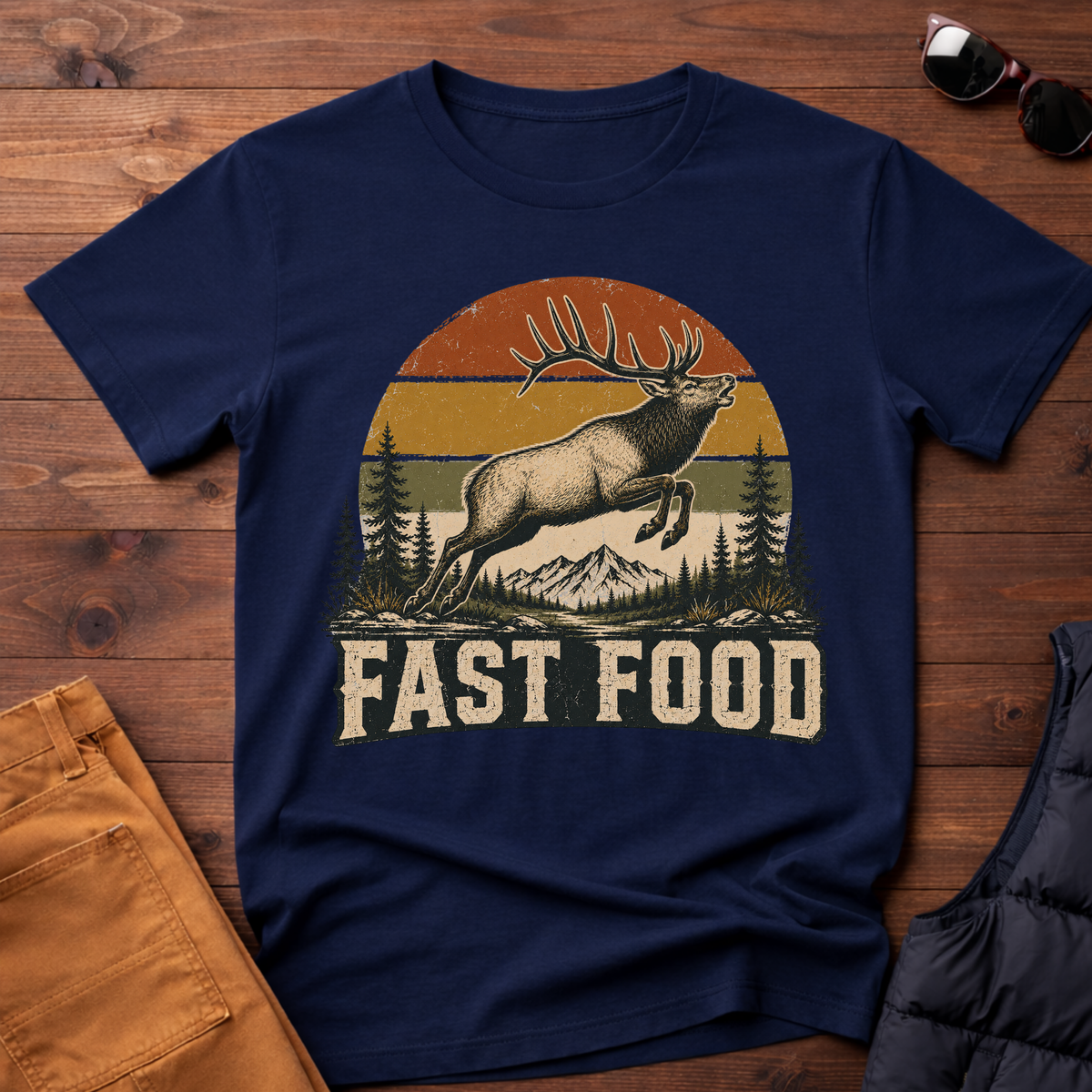 Fast Food Elk T-Shirt