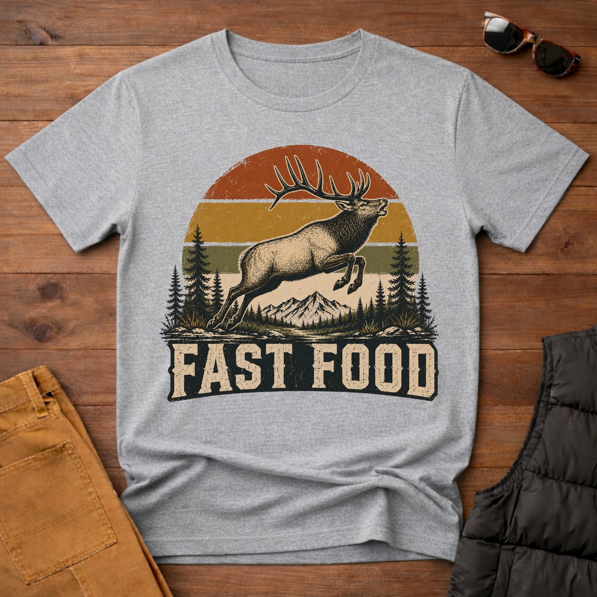 Fast Food Elk T-Shirt