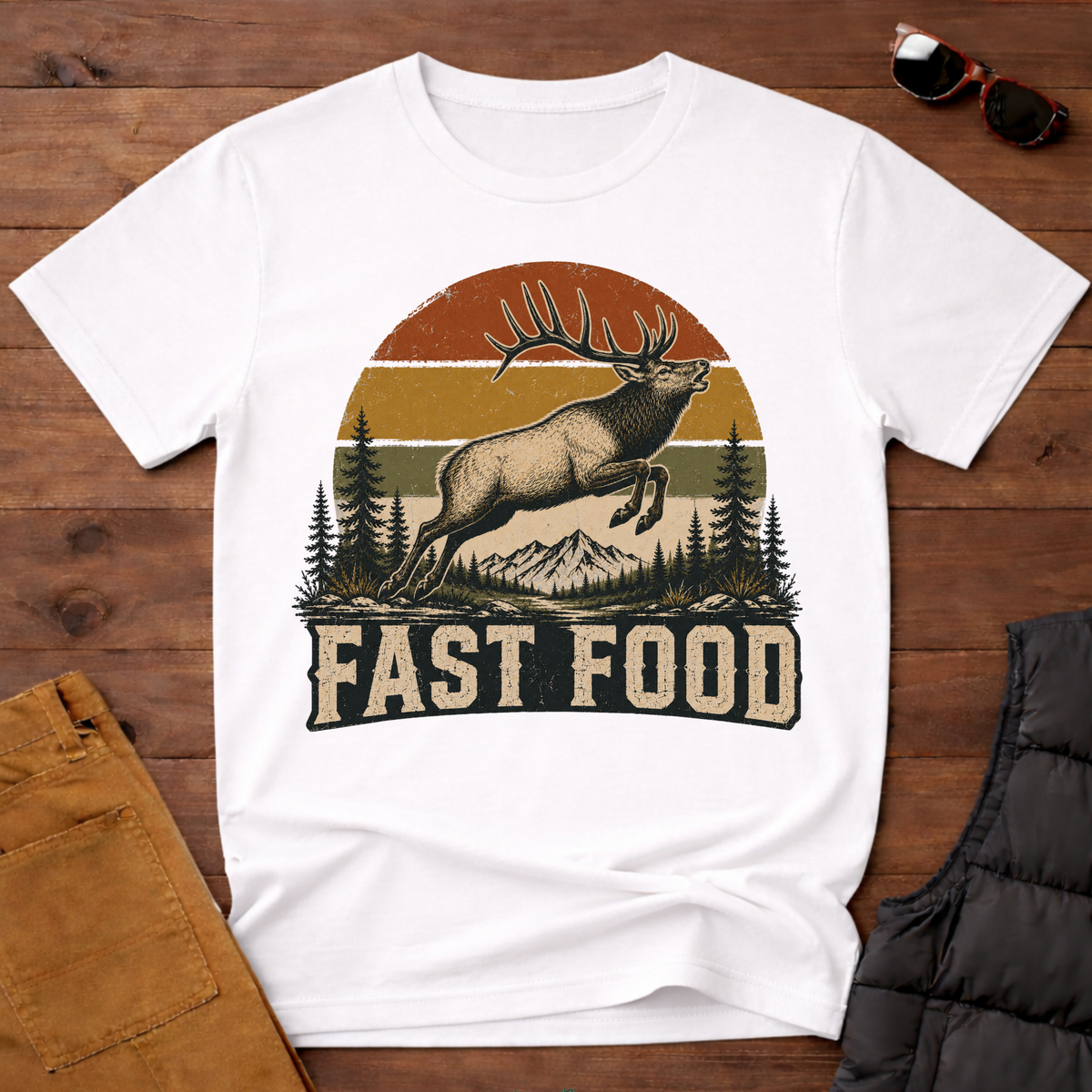Fast Food Elk T-Shirt