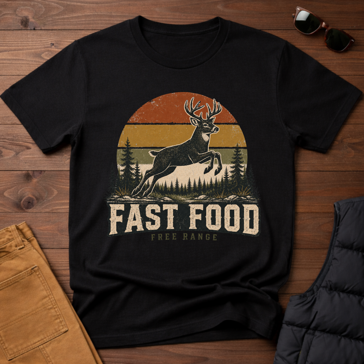 Fast Food Deer T-Shirt