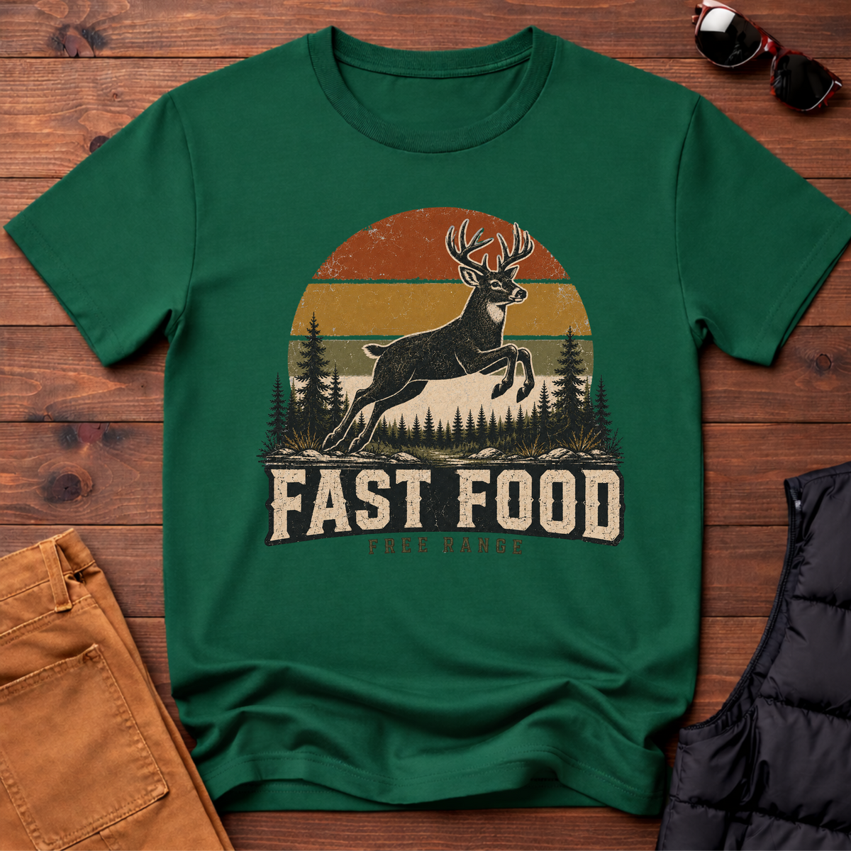 Fast Food Deer T-Shirt