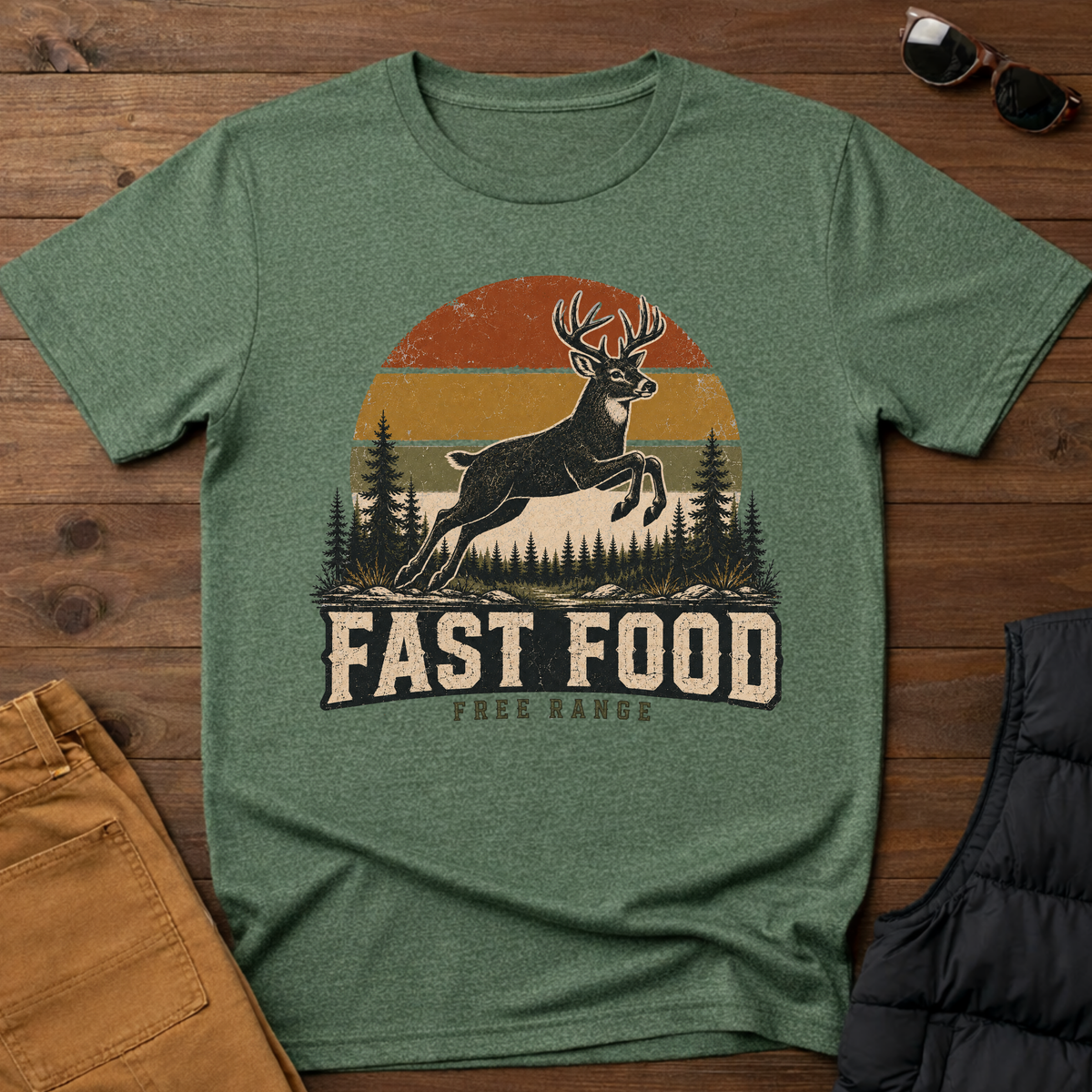 Fast Food Deer T-Shirt