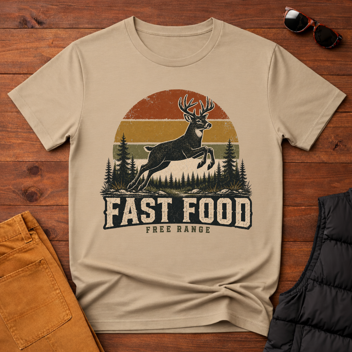 Fast Food Deer T-Shirt