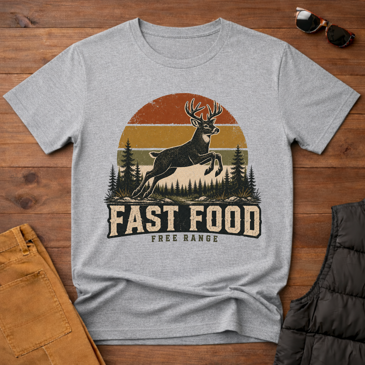 Fast Food Deer T-Shirt