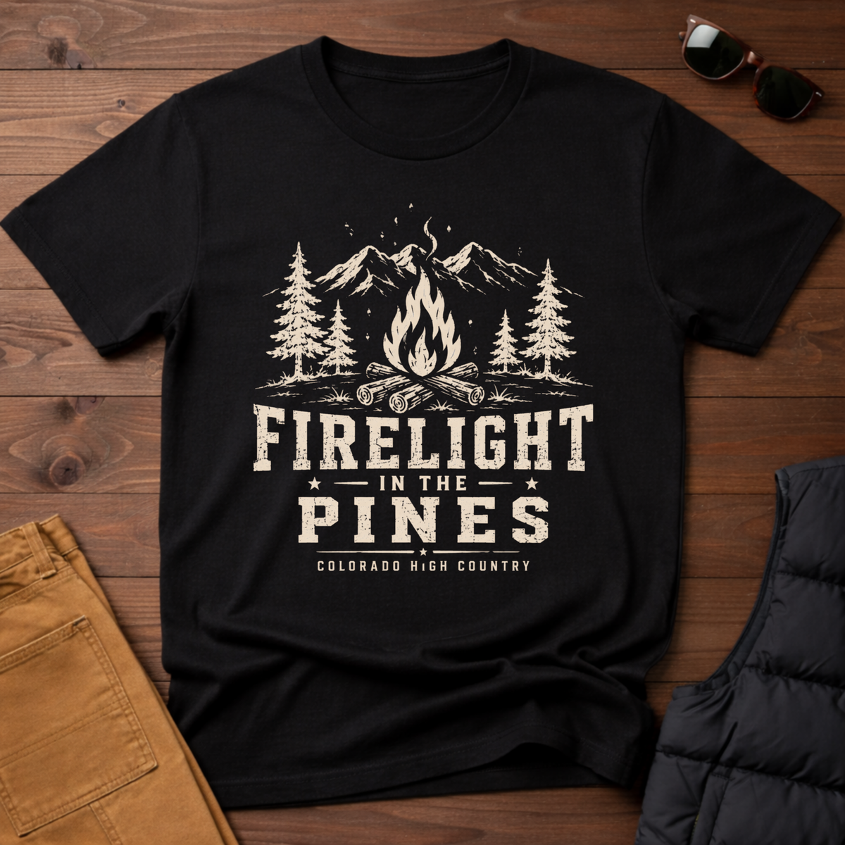 Firelight in the Pines T-Shirt