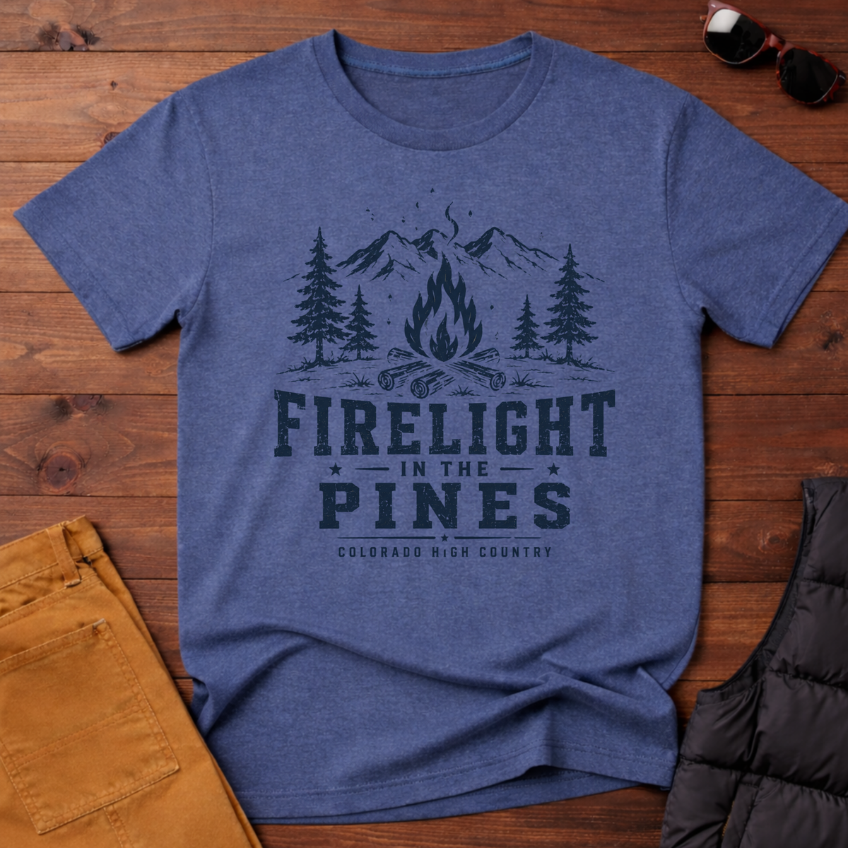 Firelight in the Pines T-Shirt