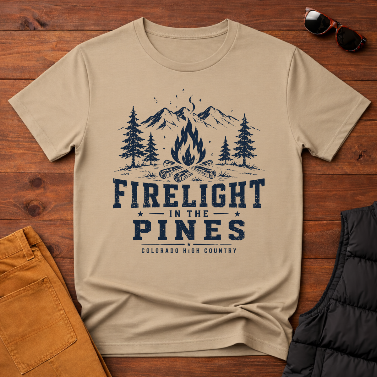 Firelight in the Pines T-Shirt