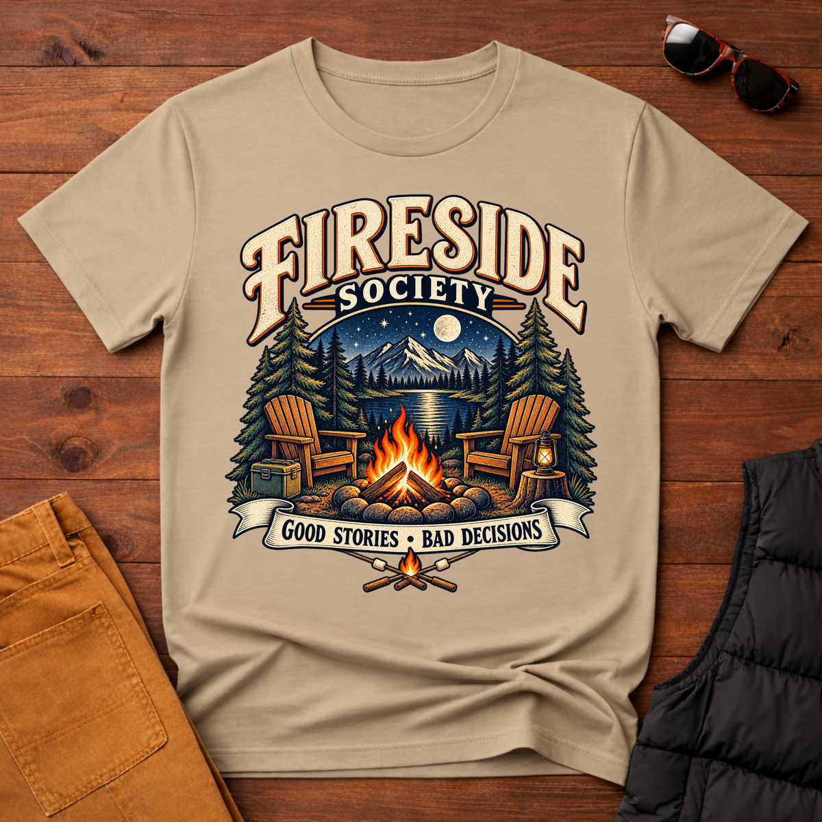 Fireside Society T-Shirt | Good Stories Bad Decisions Tee