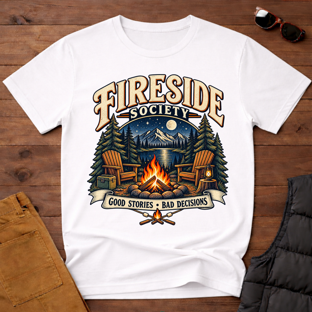 Fireside Society T-Shirt | Good Stories Bad Decisions Tee