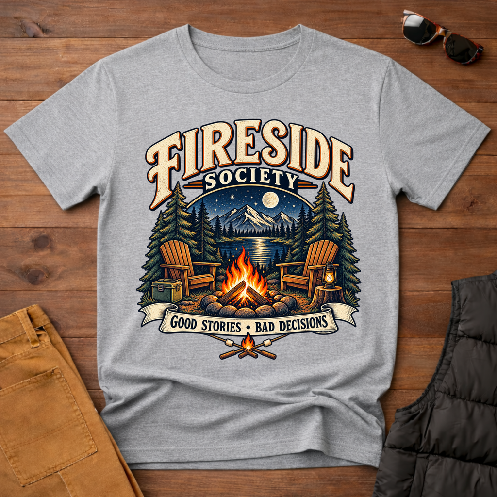 Fireside Society T-Shirt | Good Stories Bad Decisions Tee