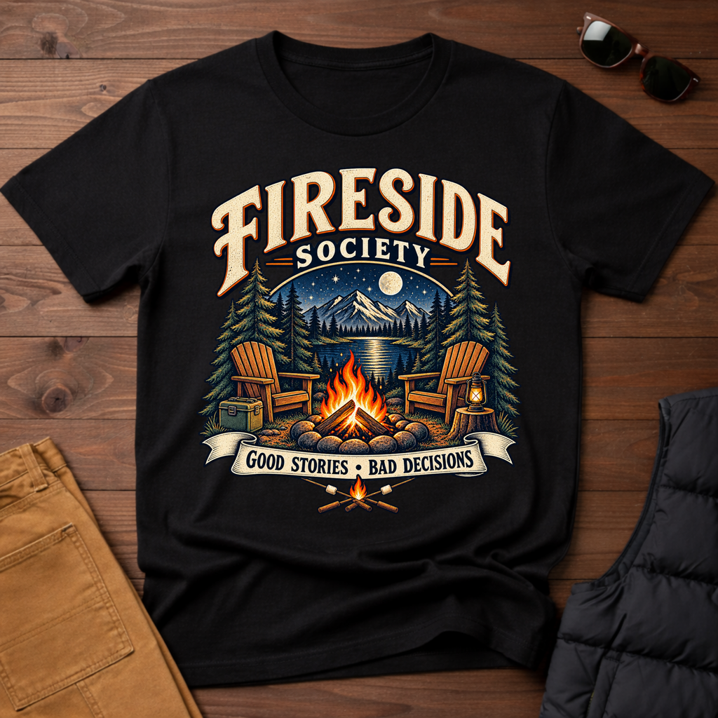 Fireside Society T-Shirt | Good Stories Bad Decisions Tee