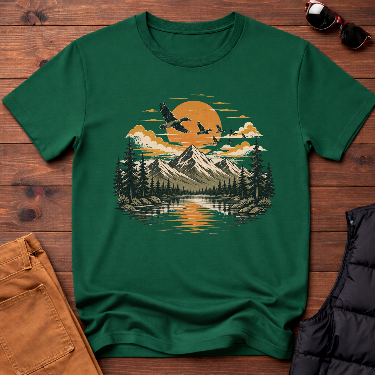 Mountain Lake Sunrise T-Shirt