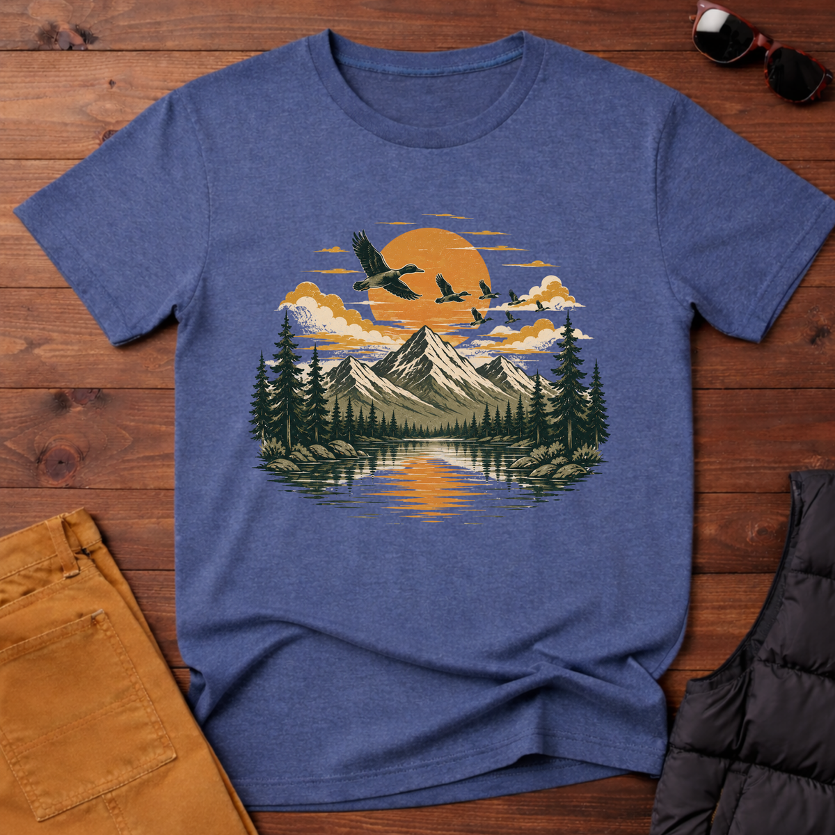 Mountain Lake Sunrise T-Shirt