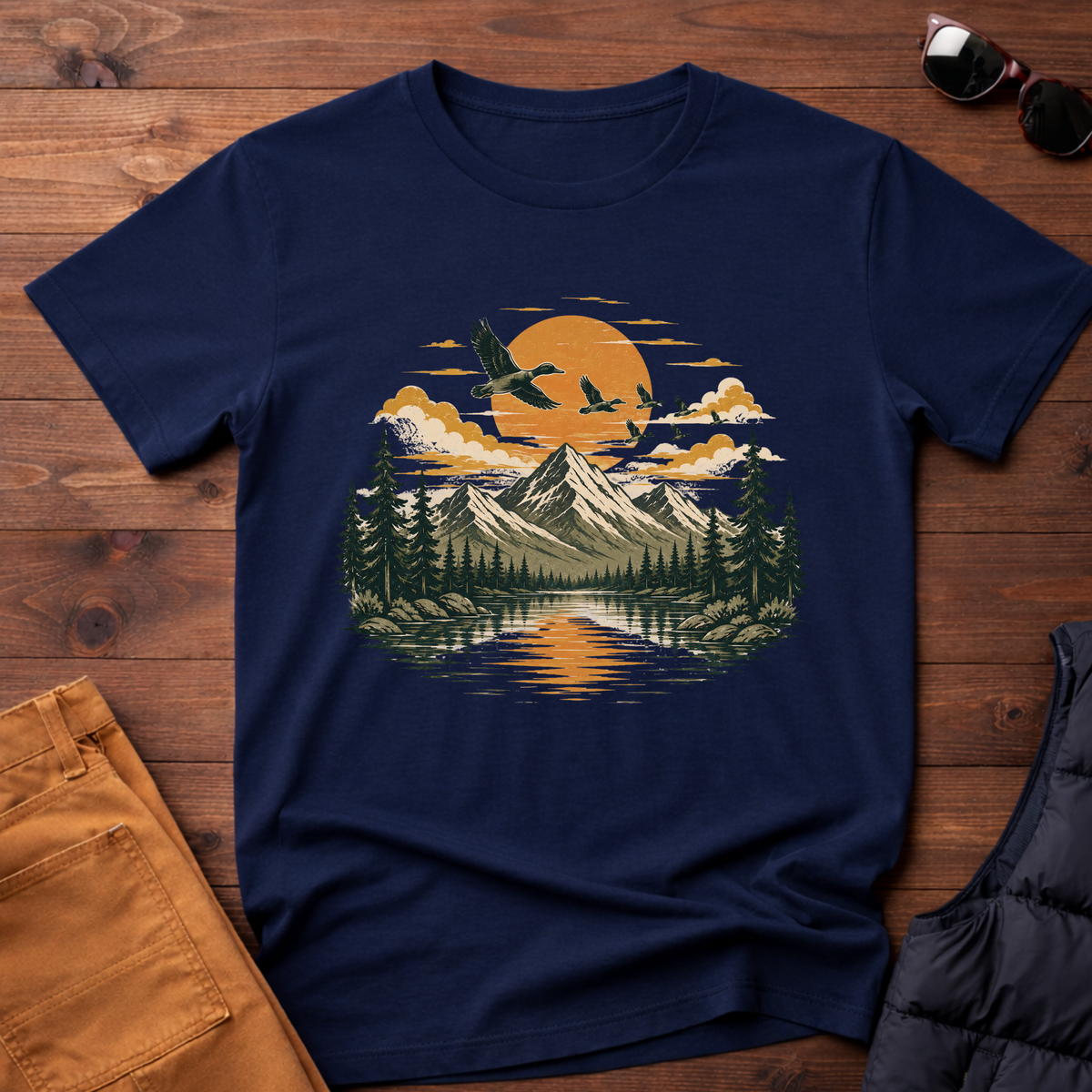 Mountain Lake Sunrise T-Shirt