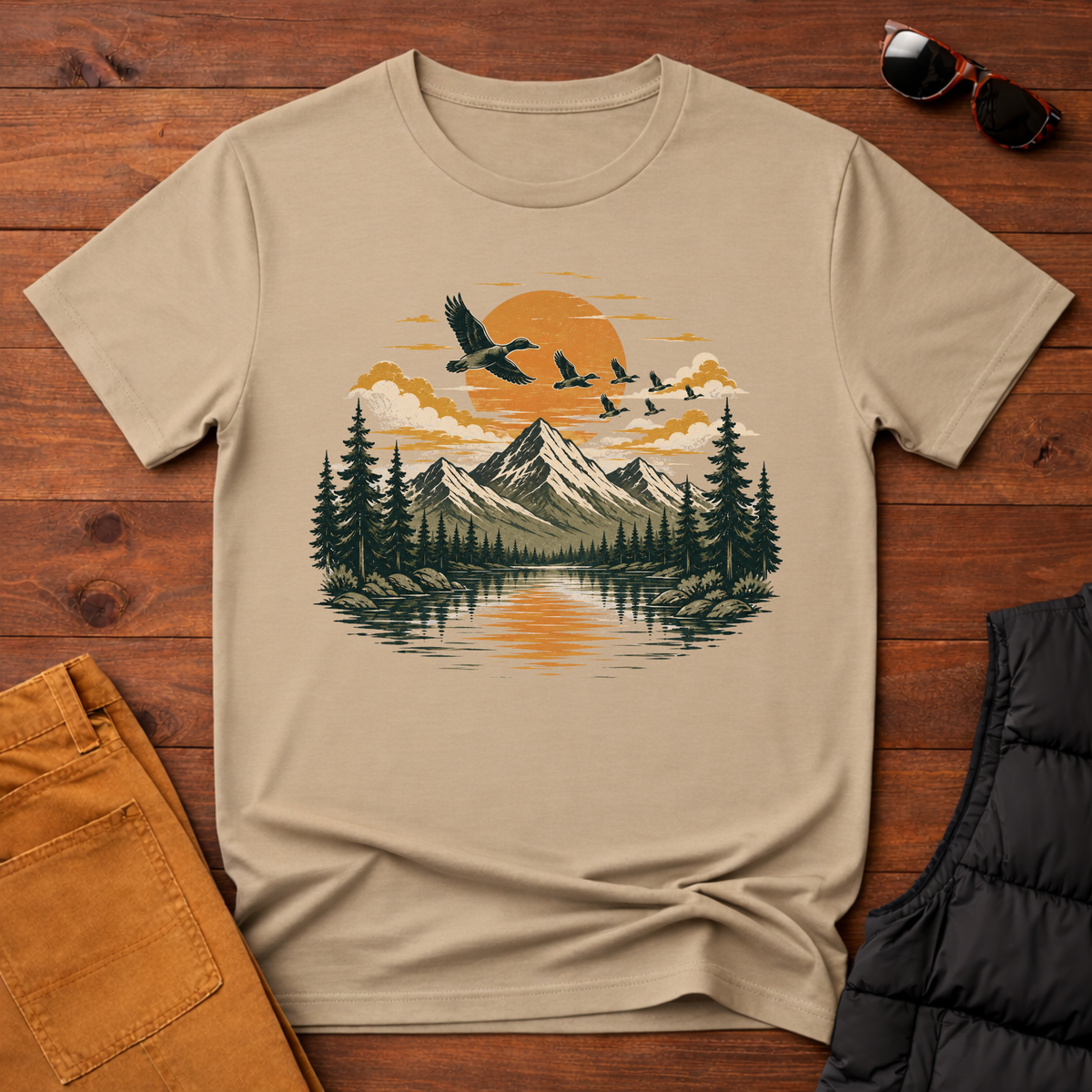 Mountain Lake Sunrise T-Shirt
