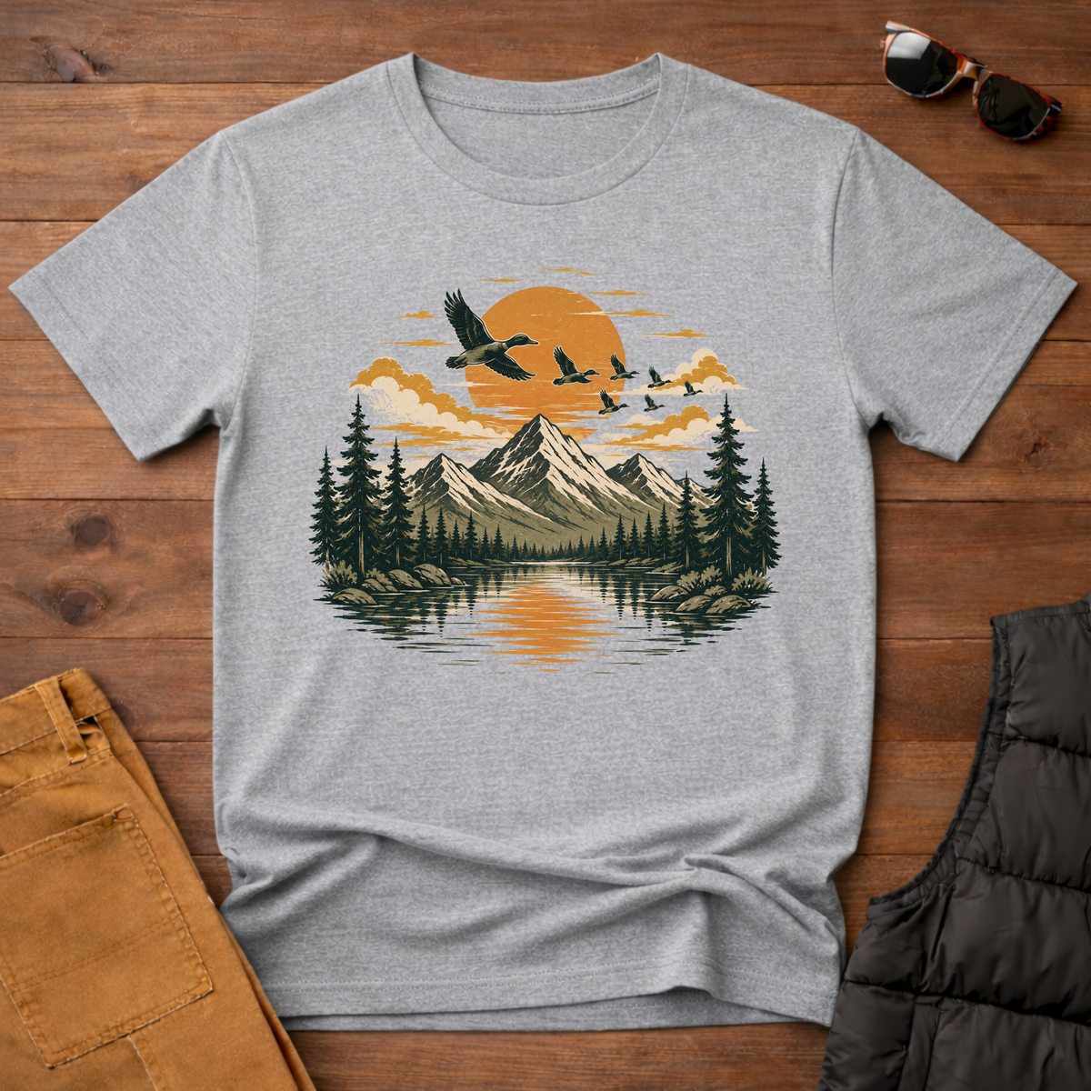 Mountain Lake Sunrise T-Shirt
