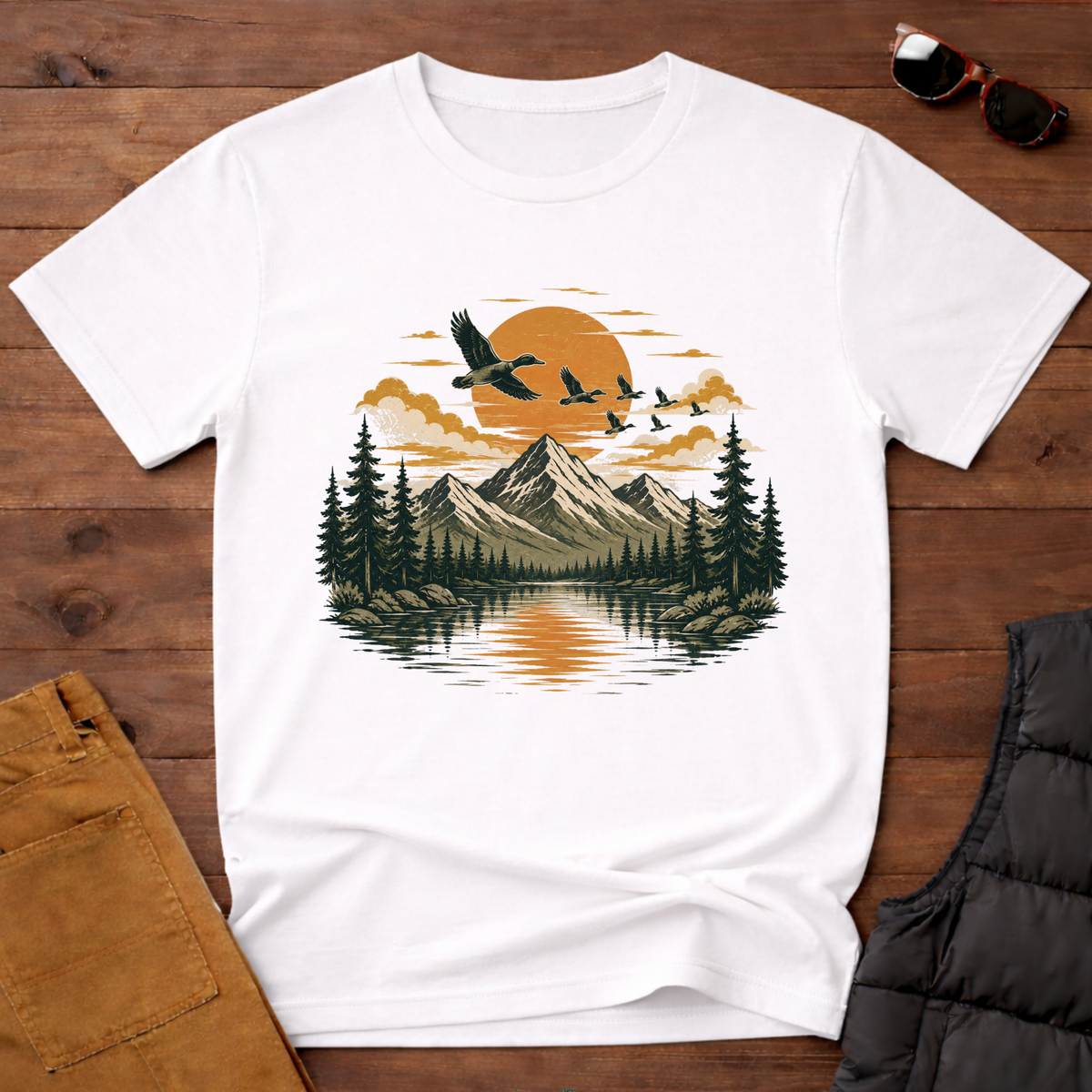 Mountain Lake Sunrise T-Shirt