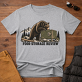 Food Storage Review Bear T-Shirt — Camping, Prepper & Outdoor Survival Tee