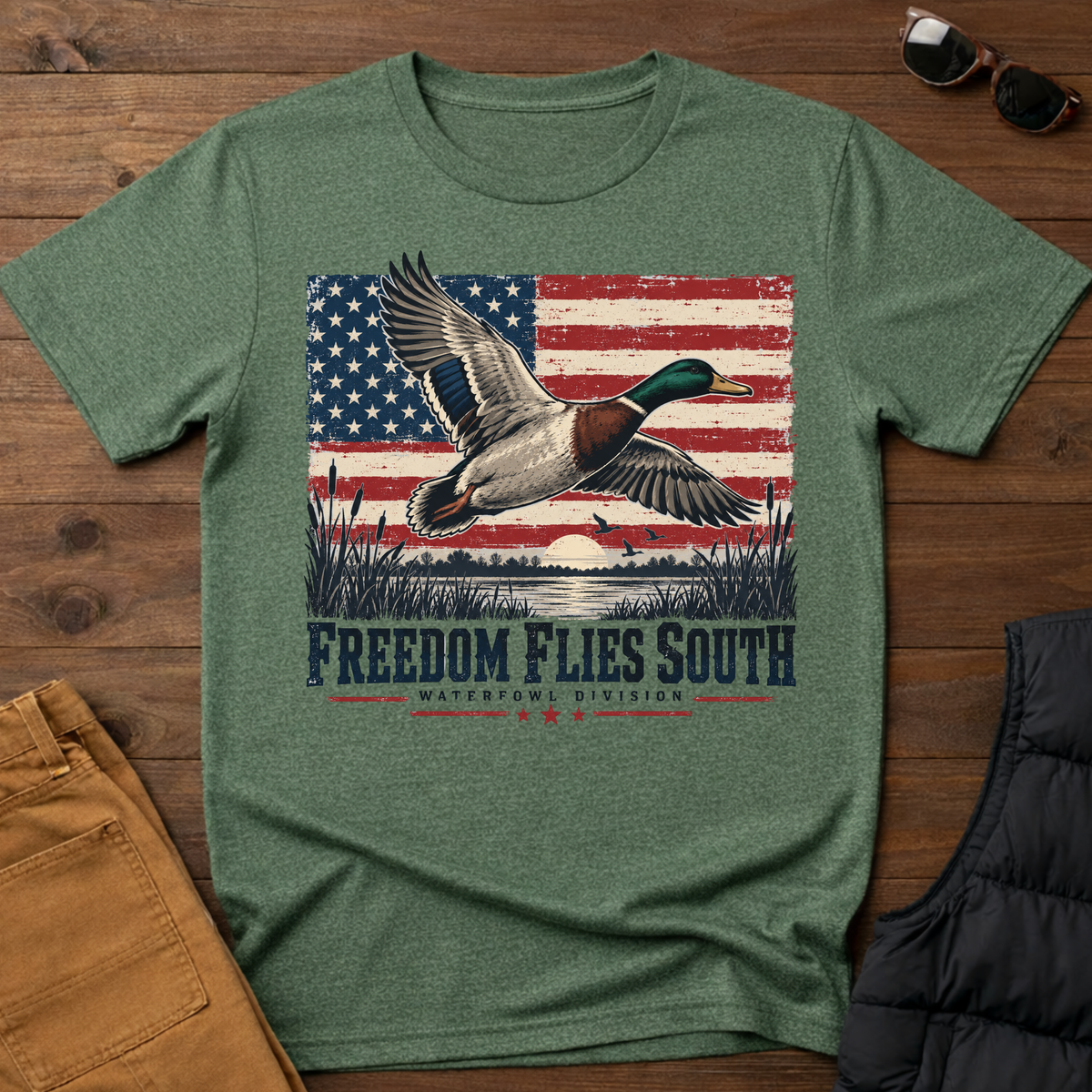 Freedom Flies South Mallard Tee