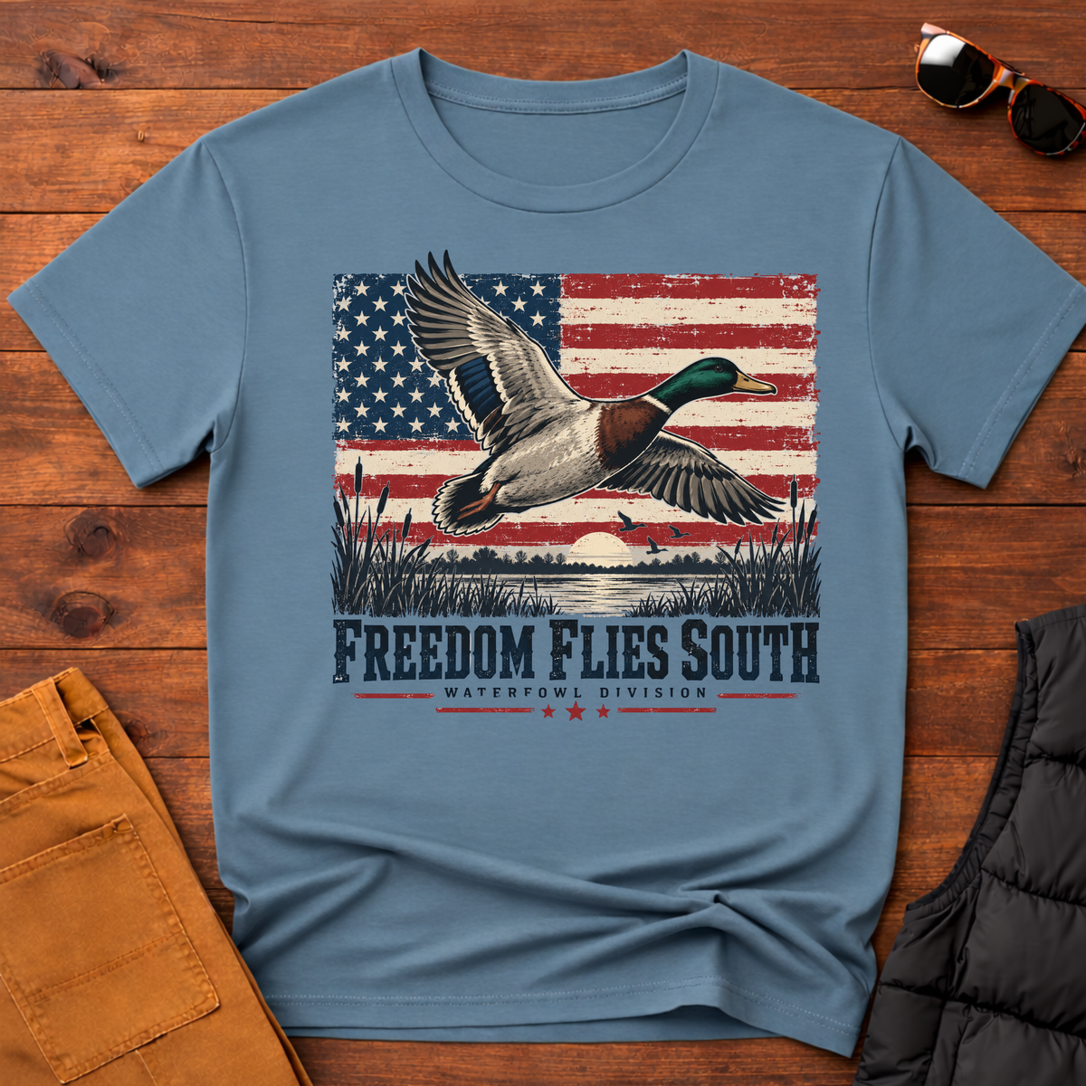 Freedom Flies South Mallard Tee