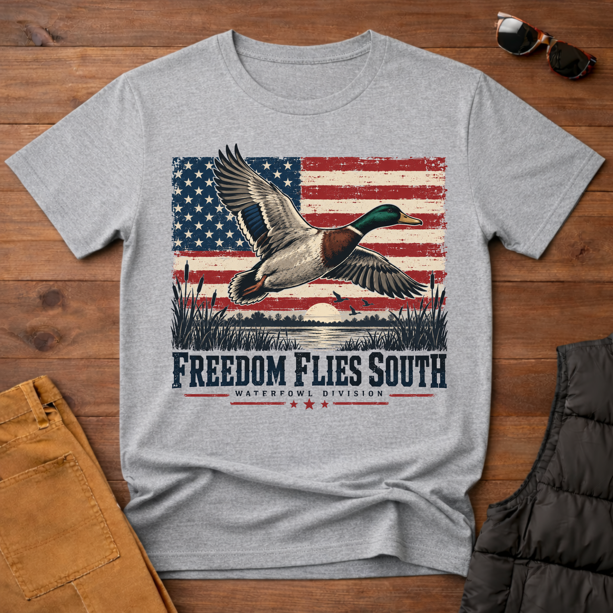 Freedom Flies South Mallard Tee