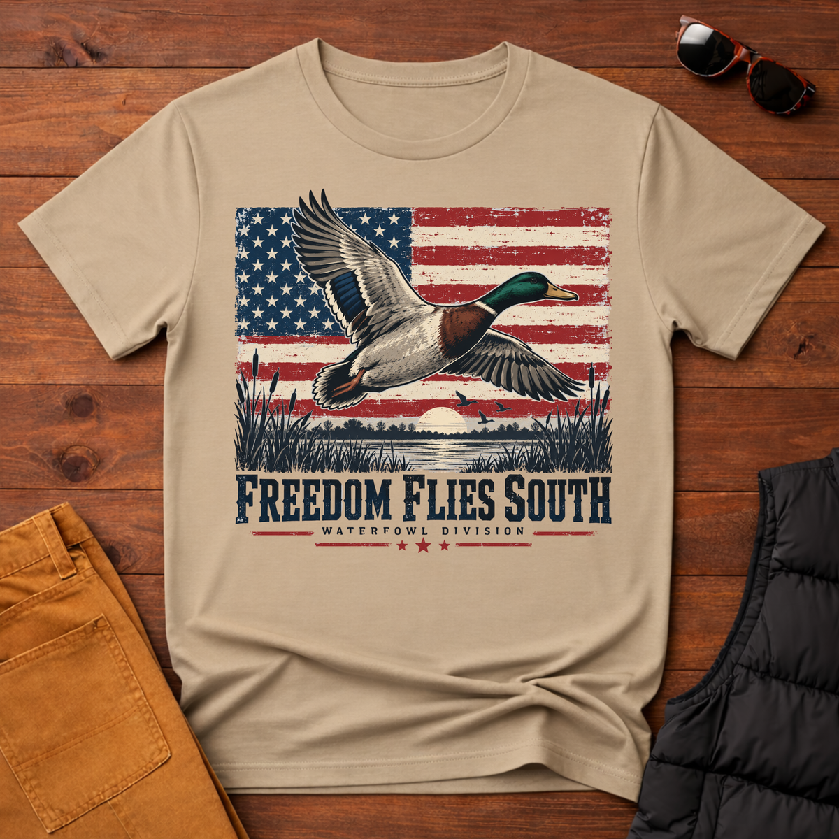 Freedom Flies South Mallard Tee
