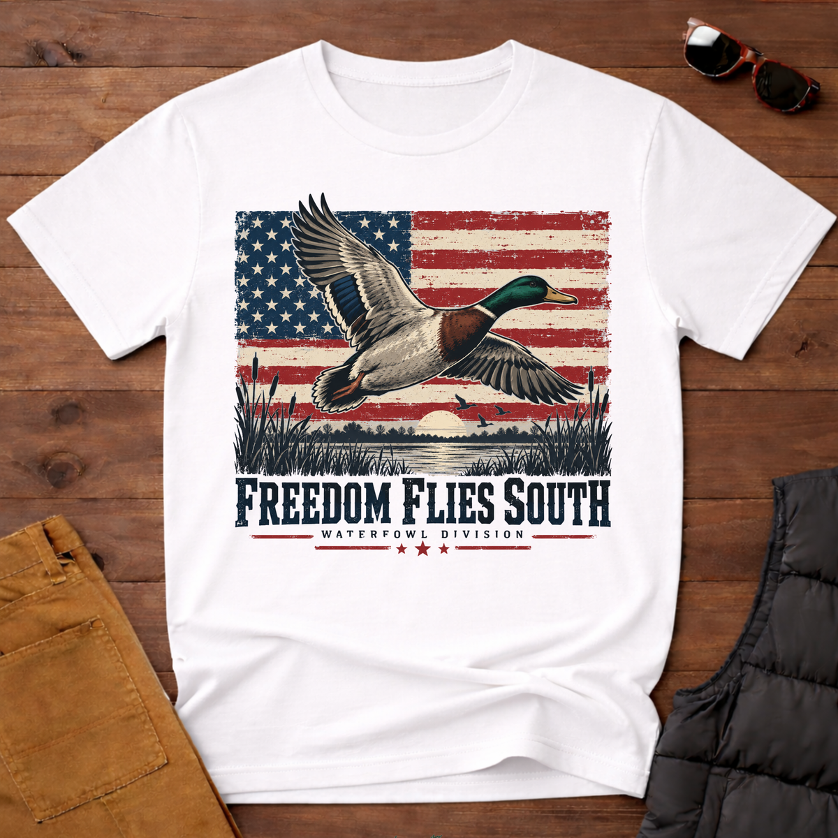 Freedom Flies South Mallard Tee