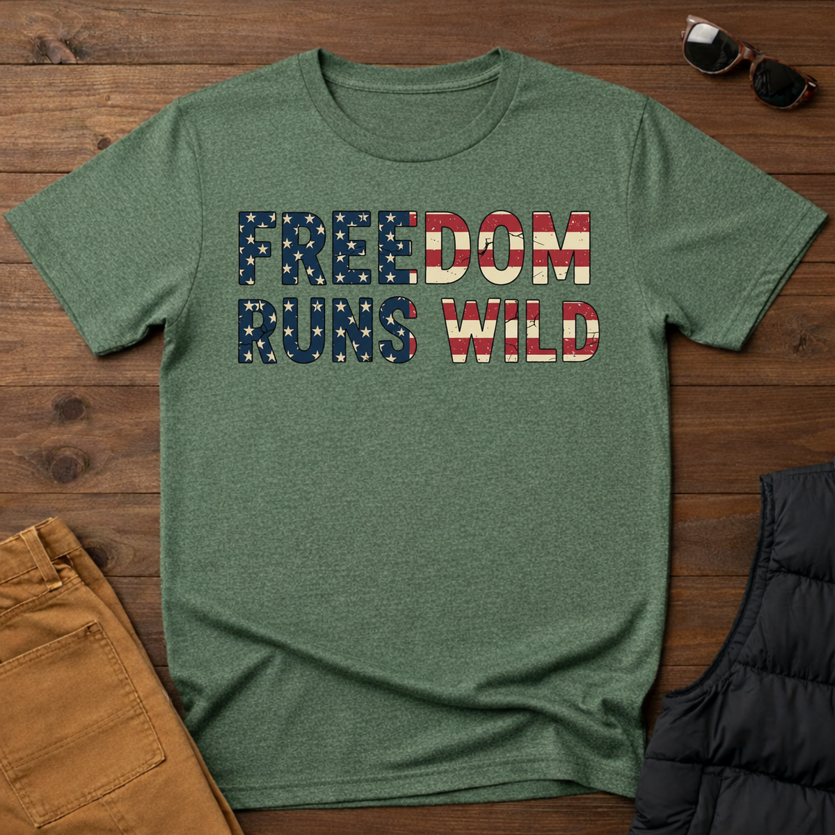 Freedom Runs Wild T-Shirt