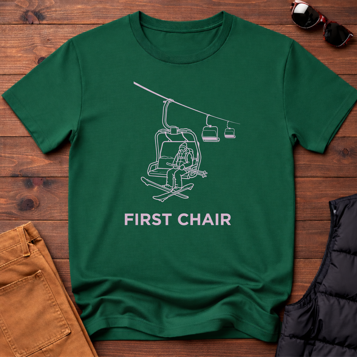 First Chair Ski Tee