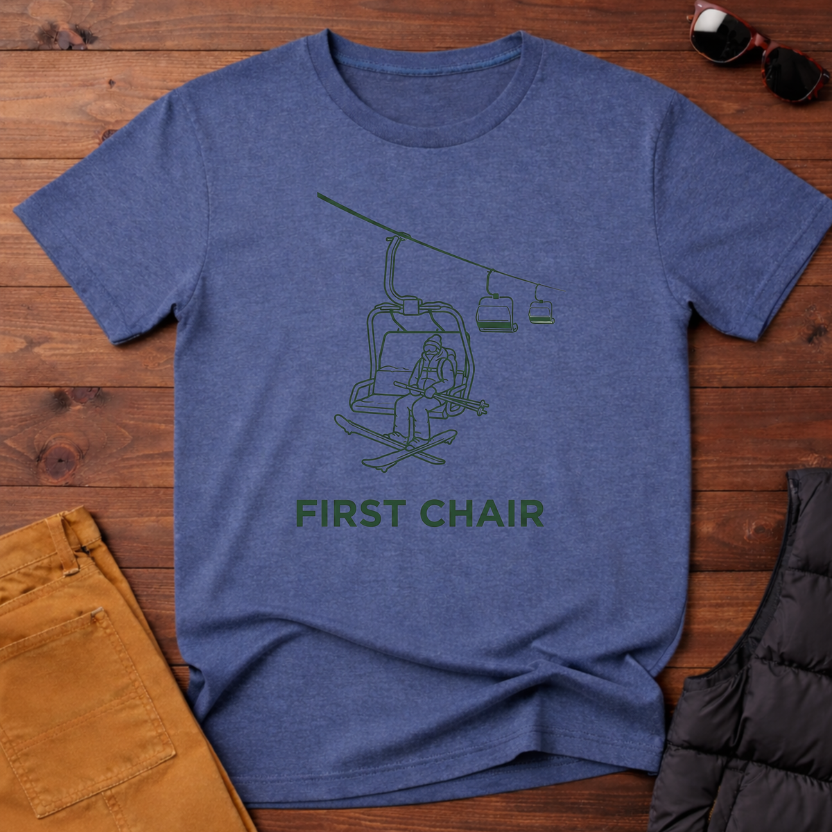First Chair Ski Tee