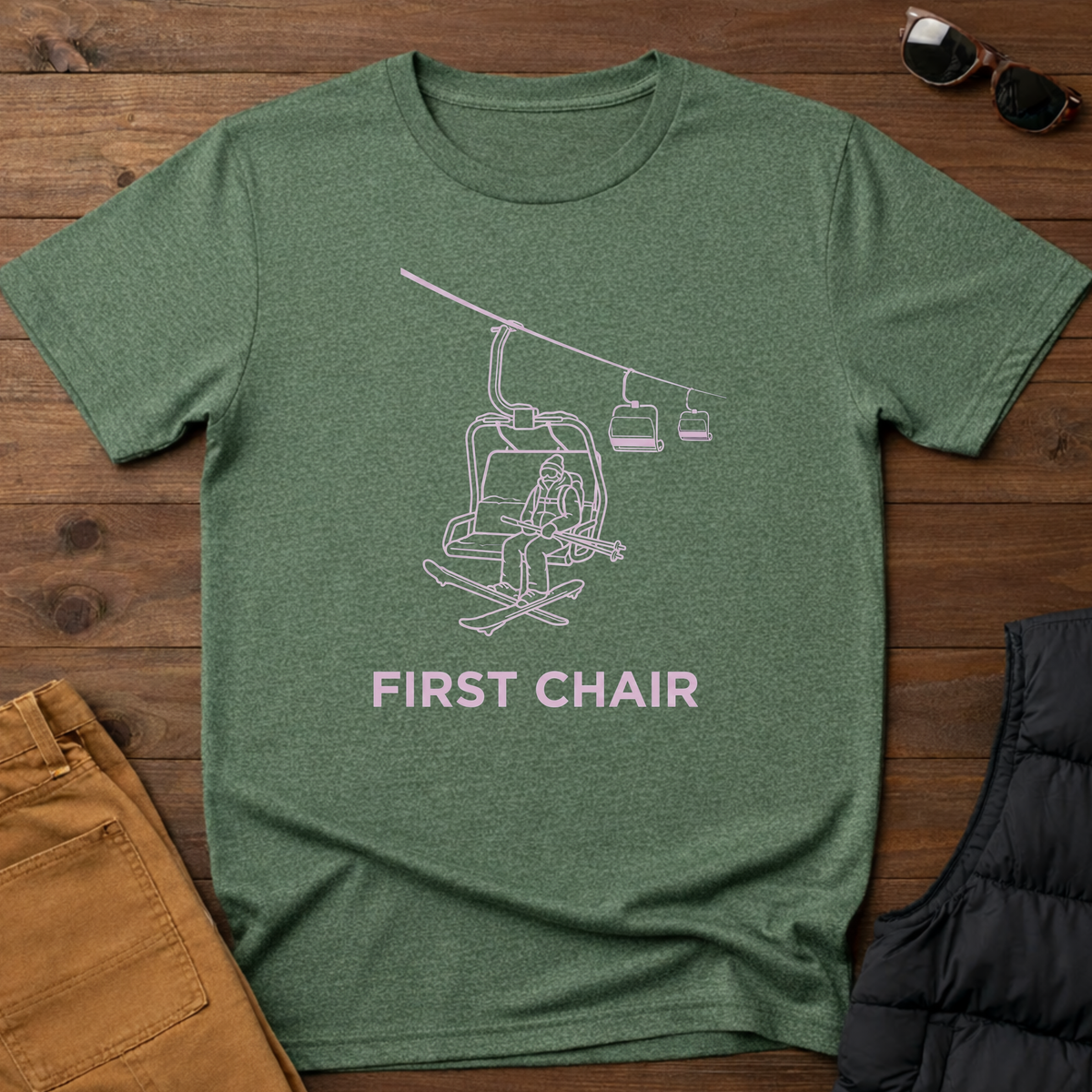 First Chair Ski Tee
