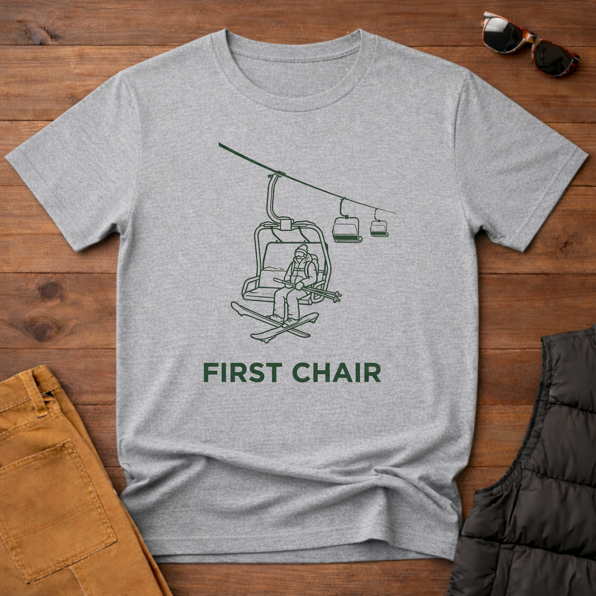 First Chair Ski Tee