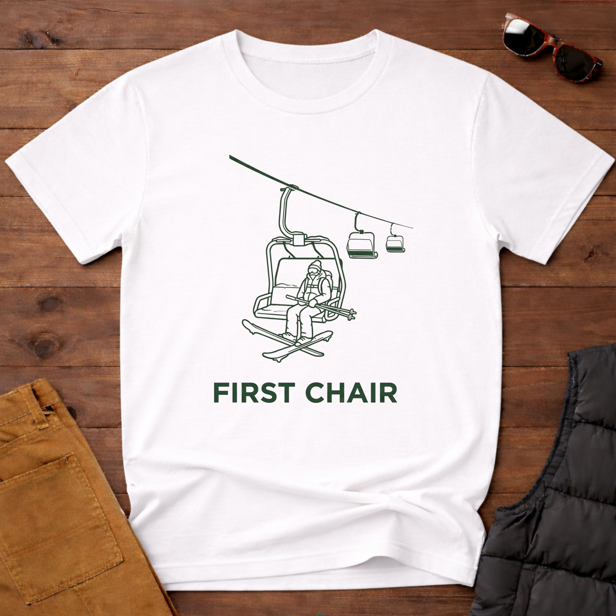 First Chair Ski Tee