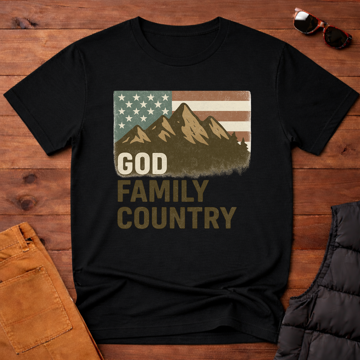 God Family Country T-Shirt
