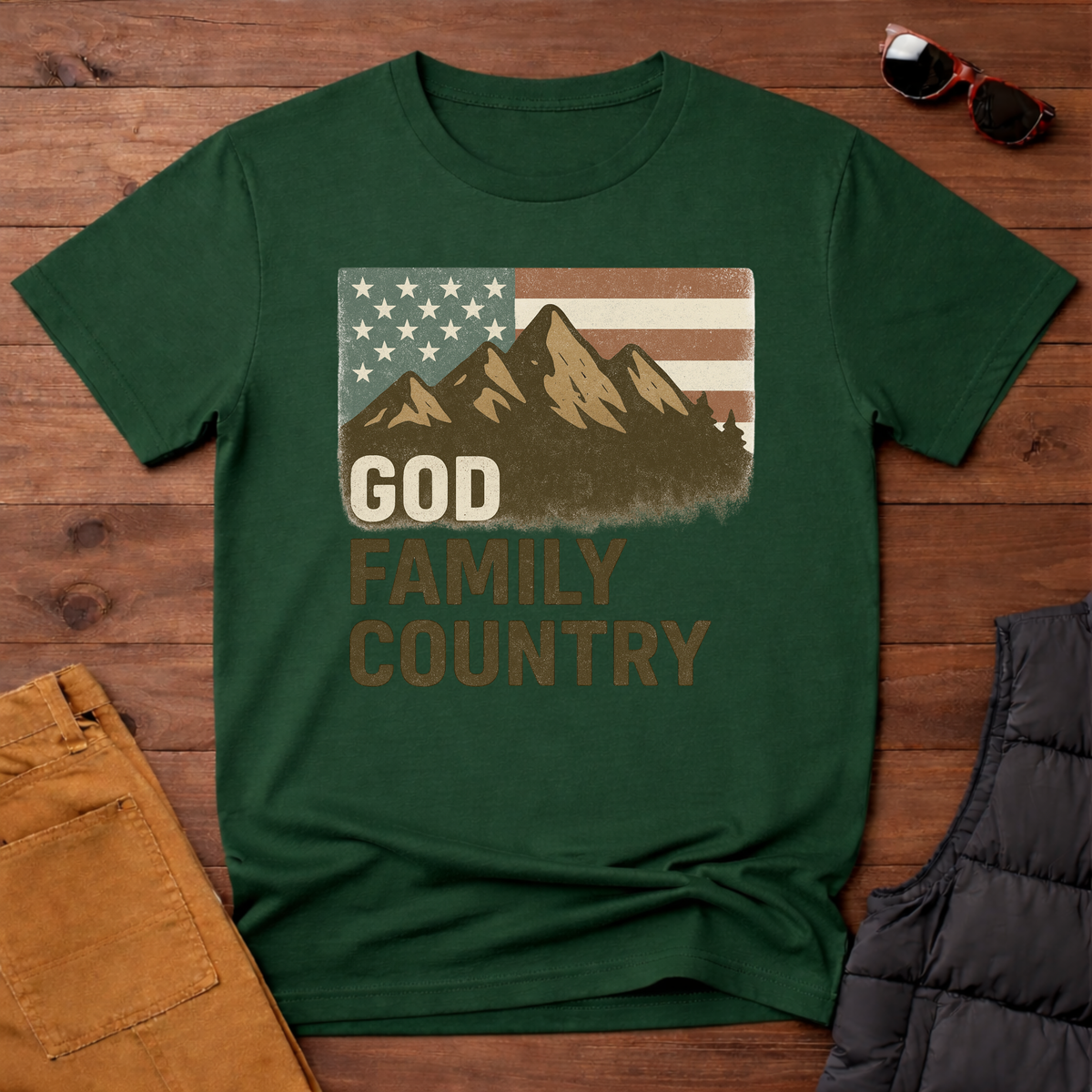 God Family Country T-Shirt