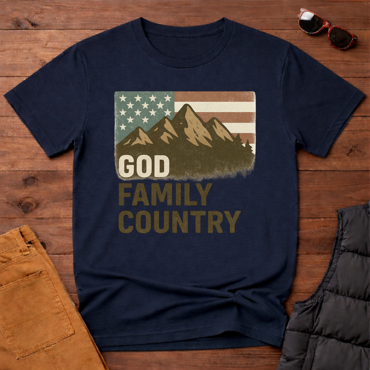 God Family Country T-Shirt