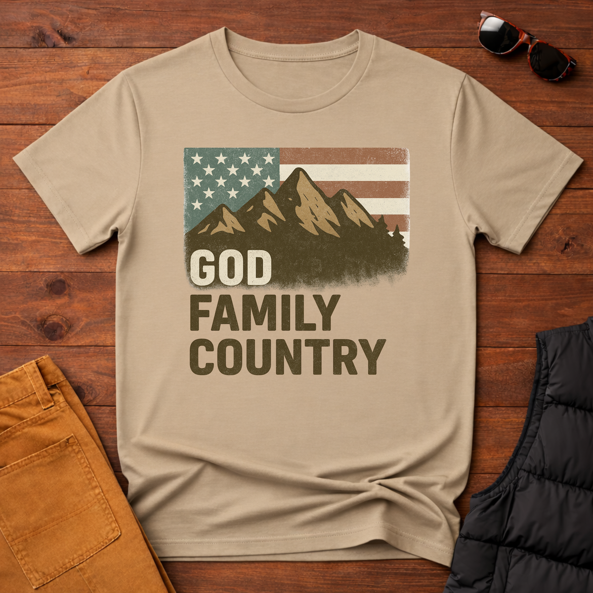 God Family Country T-Shirt