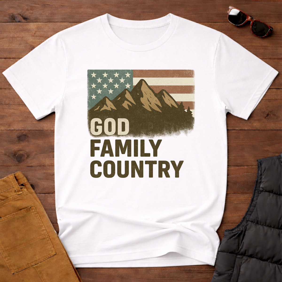 God Family Country T-Shirt
