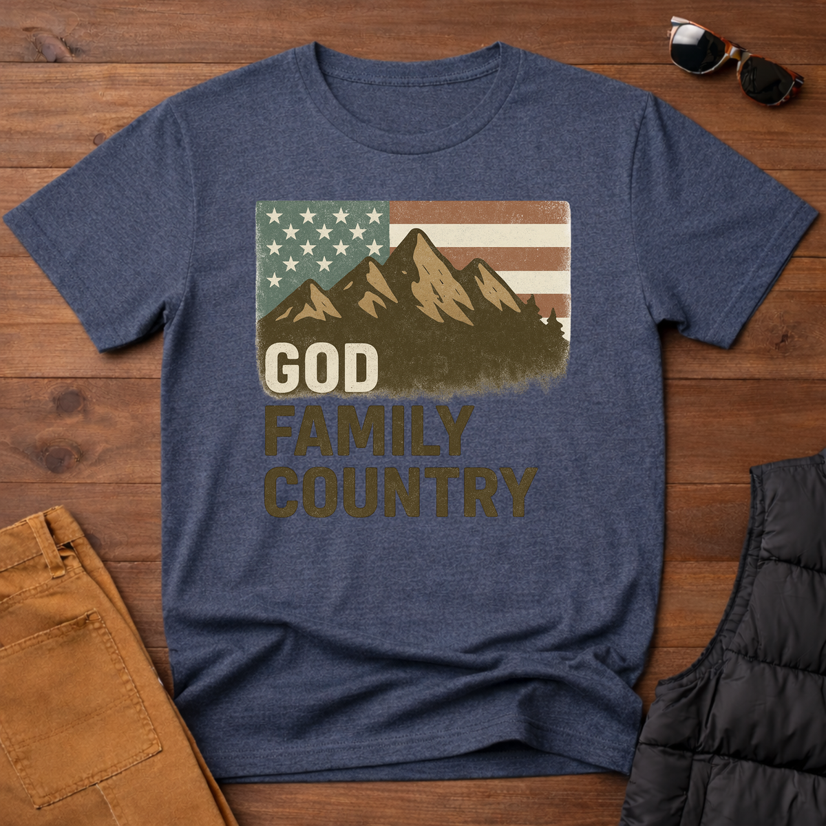 God Family Country T-Shirt