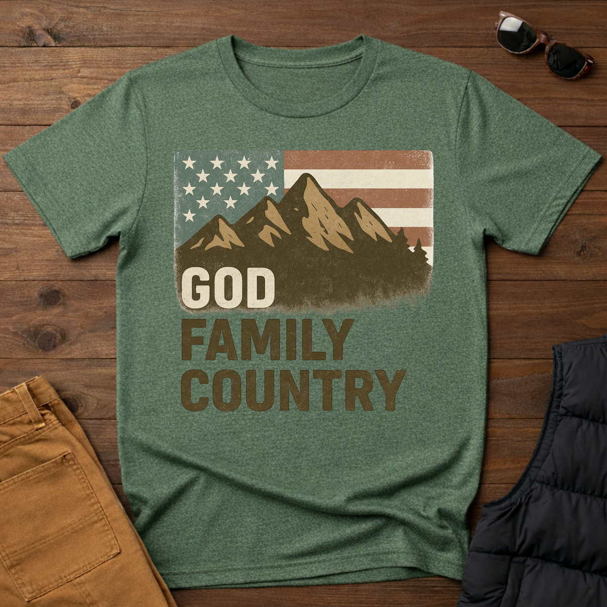 God Family Country T-Shirt