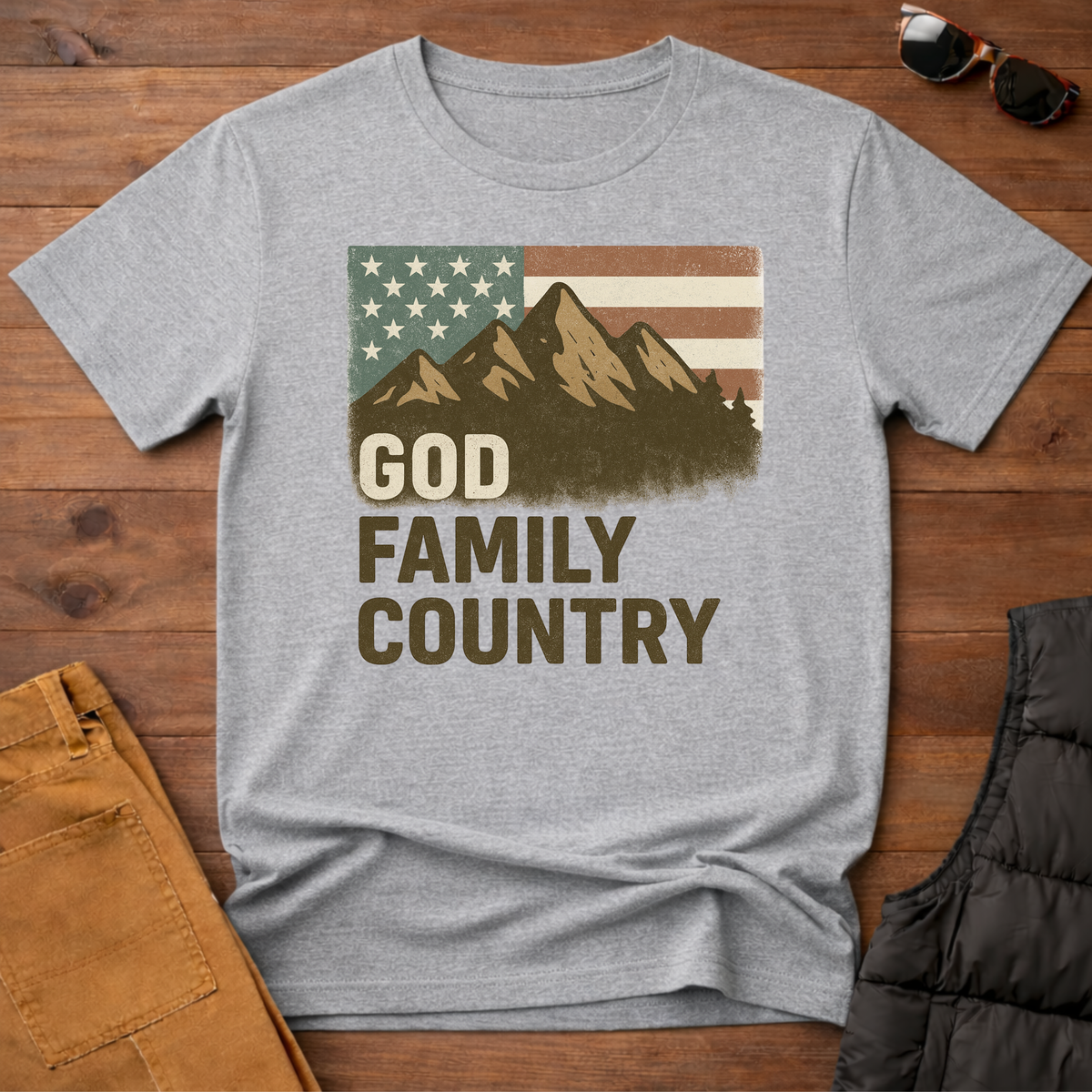 God Family Country T-Shirt