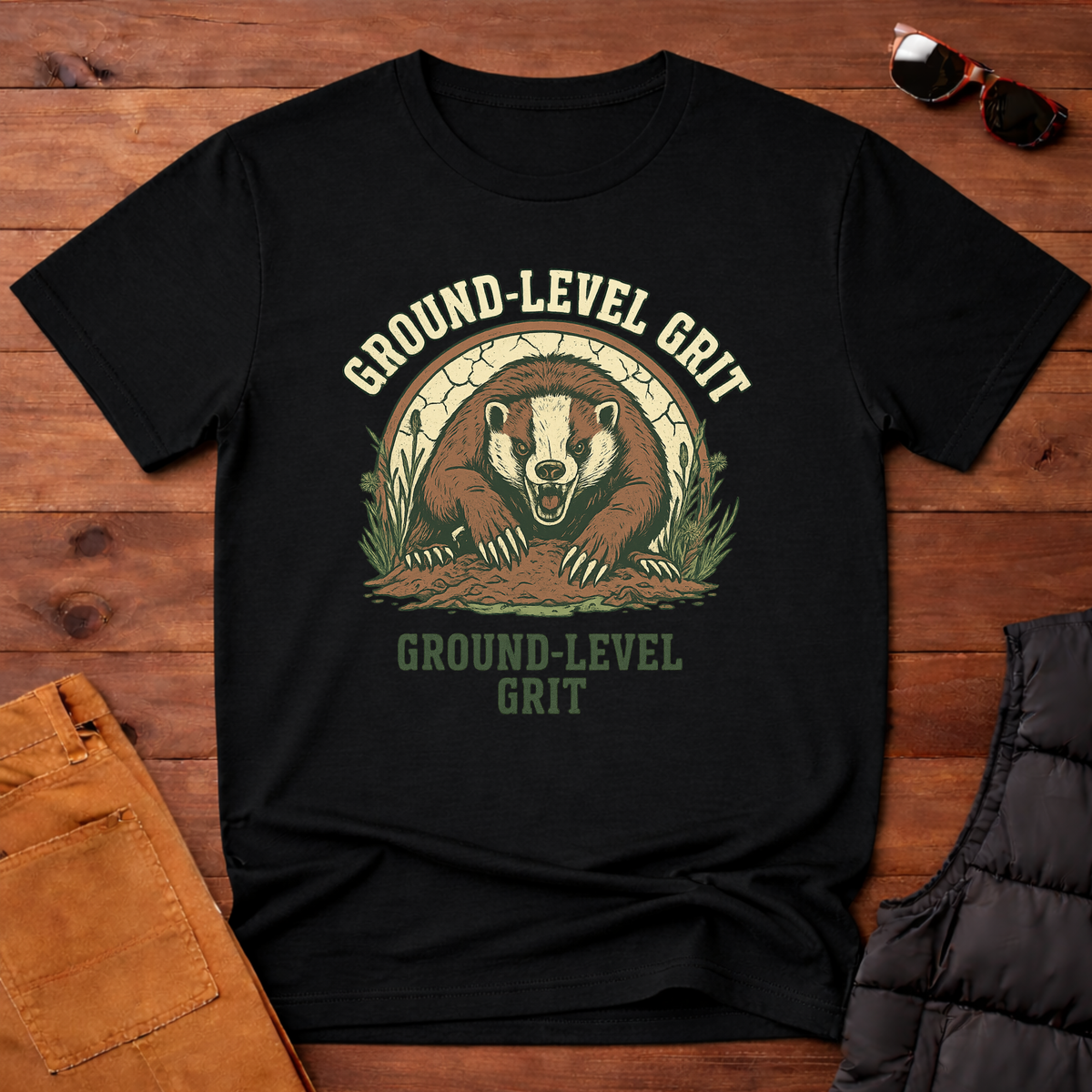 Ground Level Grit Badger T-Shirt