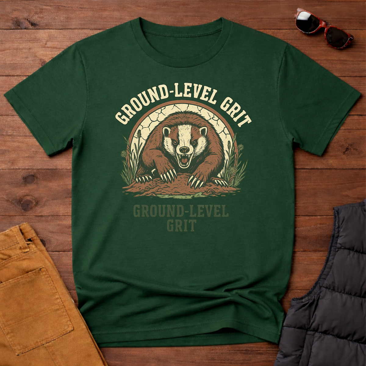 Ground Level Grit Badger T-Shirt