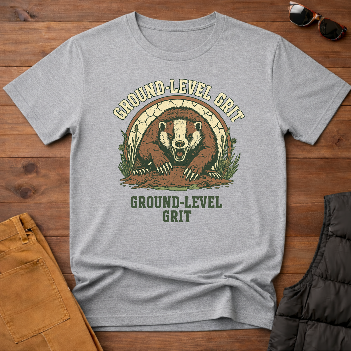 Ground Level Grit Badger T-Shirt