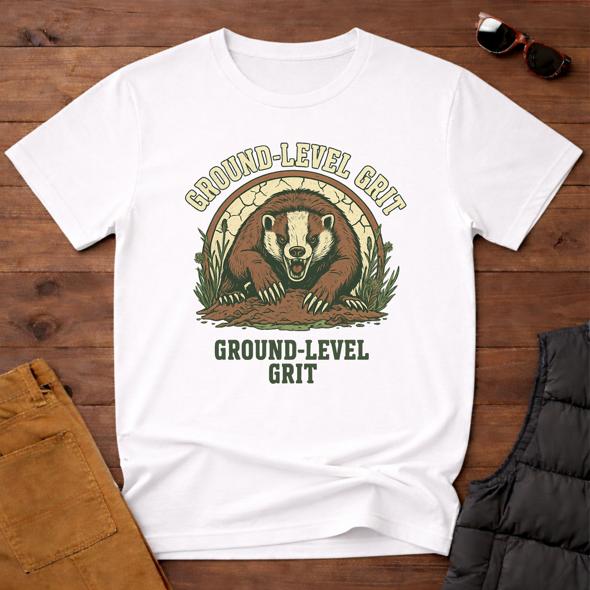Ground Level Grit Badger T-Shirt