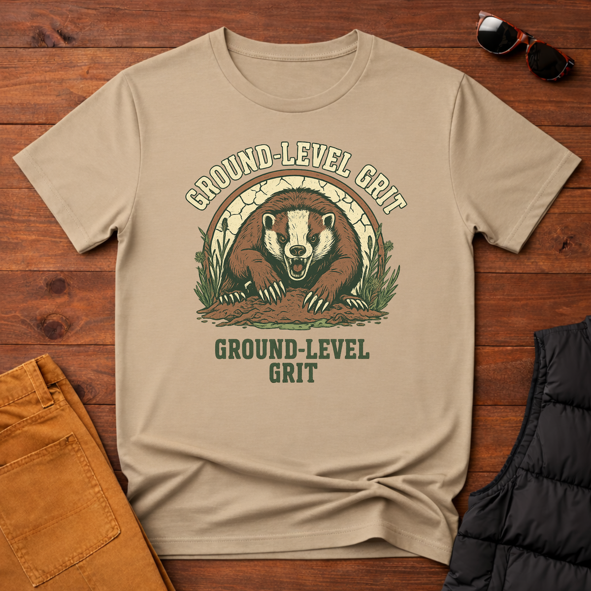 Ground Level Grit Badger T-Shirt