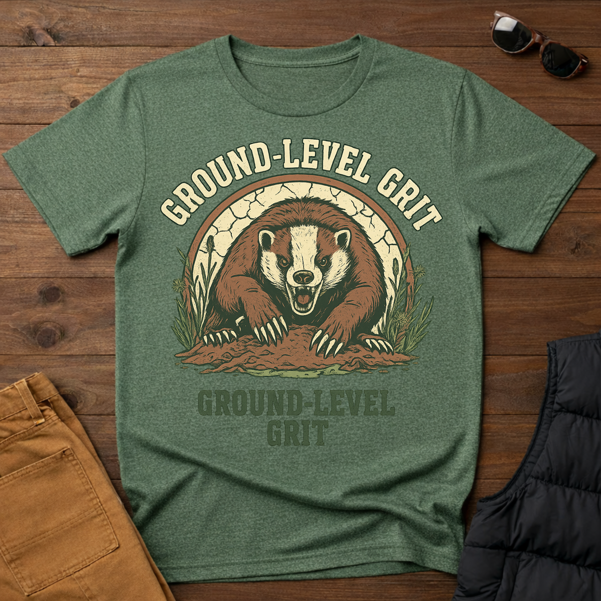 Ground Level Grit Badger T-Shirt