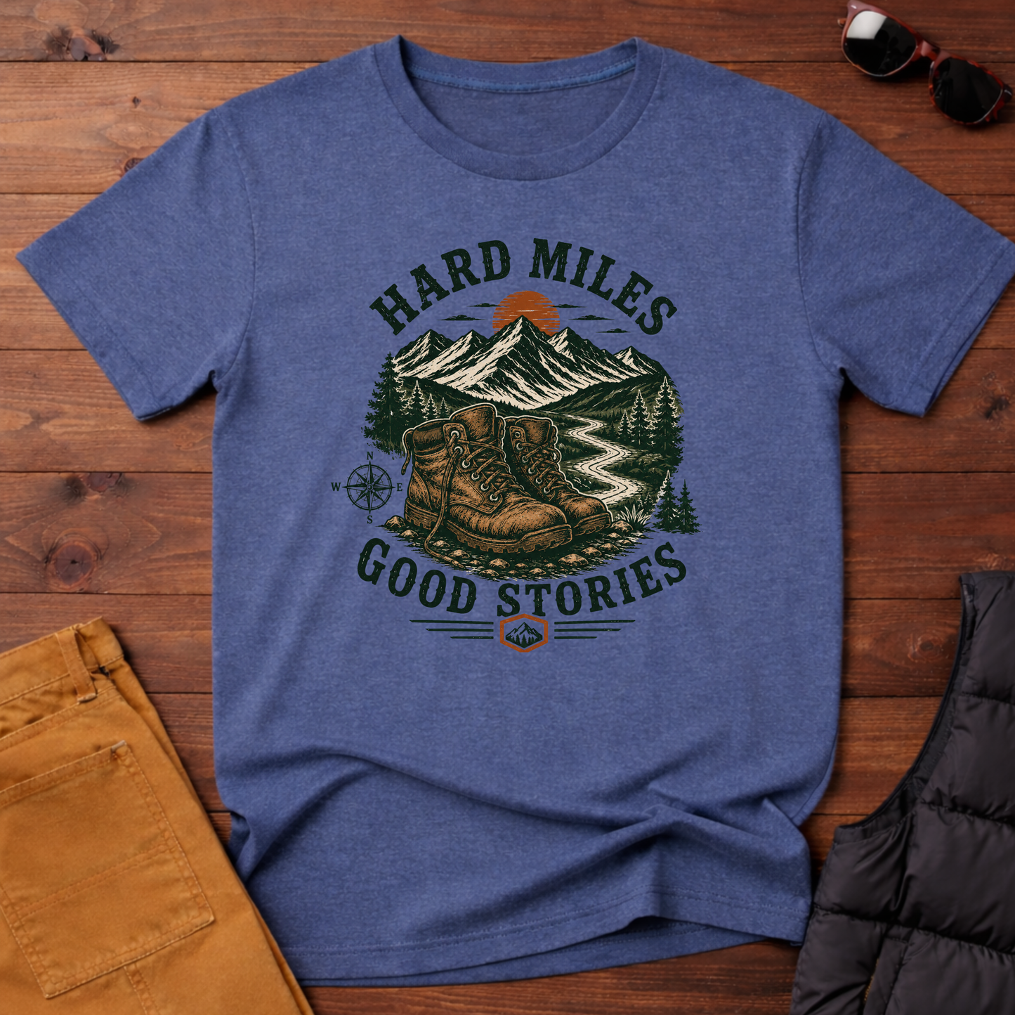 Hard Miles Good Stories T-Shirt