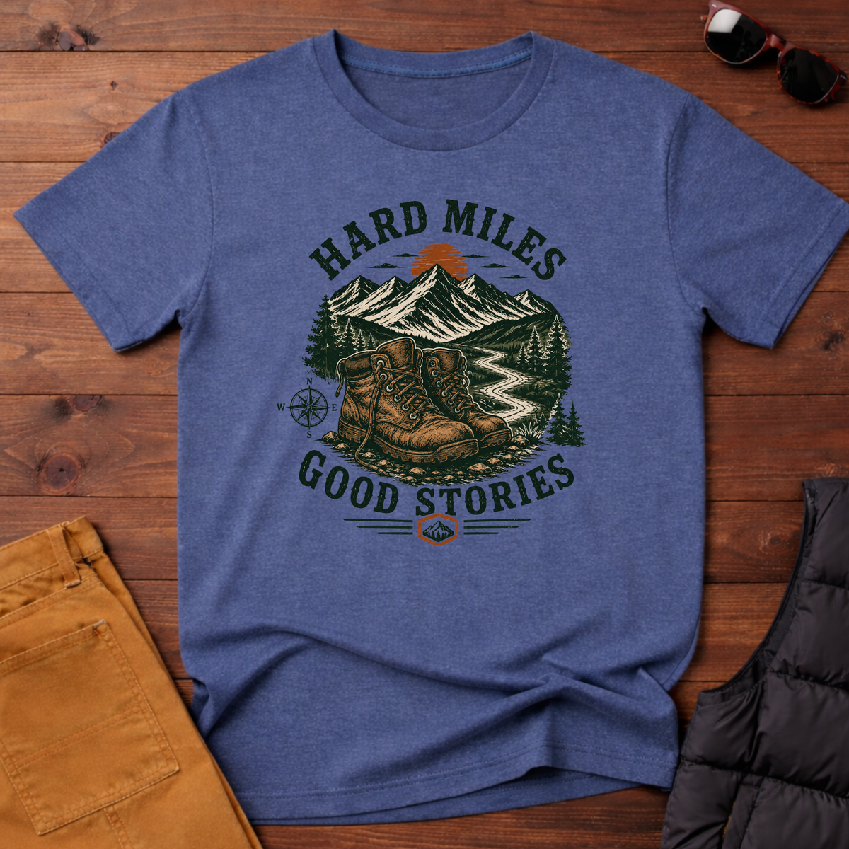 Hard Miles Good Stories T-Shirt